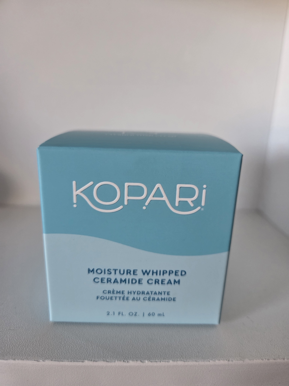 Kopari Moisture Whipped Ceramide Cream - Turquoise Blue Packaging